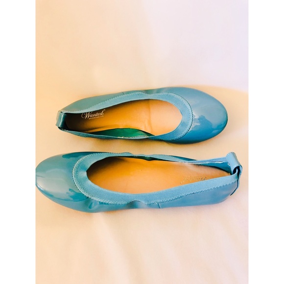 Wanted Shoes - Wanted Blue Flat Shoes NWOT